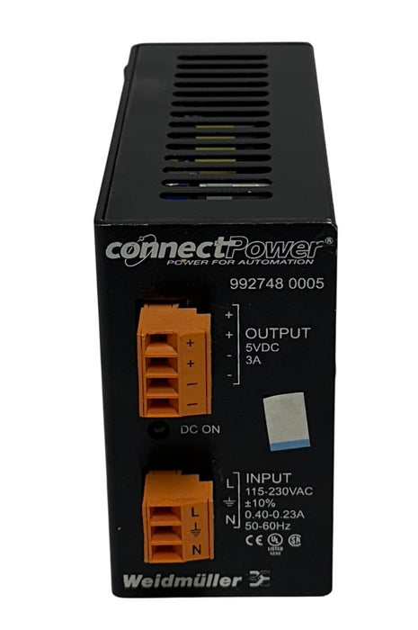 WEIDMULLER 992748 0005 / 9927480005 CONNECTPOWER POWER SUPPLY 5VDC OUTPUT USNP