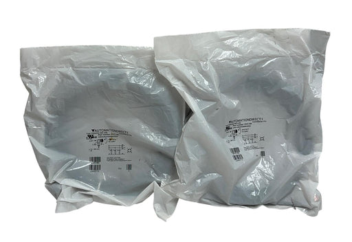 2 AUTOMATIONDIRECT ADOAH043MSS0010H04 / EVC180 CONNECTORS W/ CABLES 4A NSFS