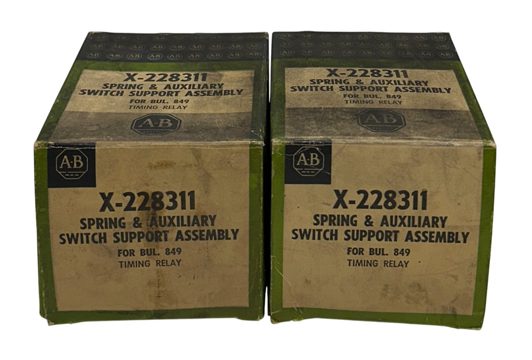 2 ALLEN BRADLEY X-228311 / X228311 SPRING & AUXILIARY SWITCH SUPPORT ASSY NSMP