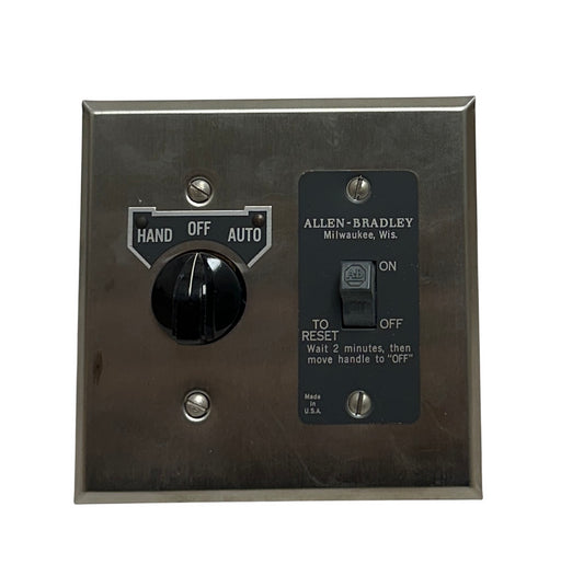 ALLEN BRADLEY 600-TQX9 /A BULLETIN 600 MANUAL STARTING SWITCH 2-POLE 1B NSMP