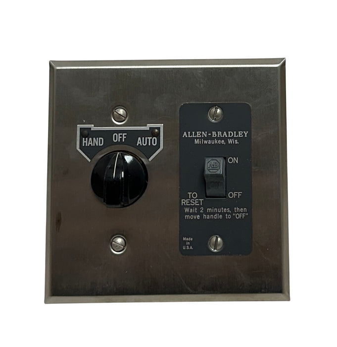 ALLEN BRADLEY 600-TQX9 /A BULLETIN 600 MANUAL STARTING SWITCH 2-POLE 1B NSMP