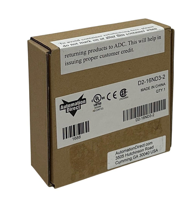 AUTOMATIONDIRECT D2-16ND3-2 / D216ND32 DirectLOGIC 205 INPUT MODULE 24VDC NSFS