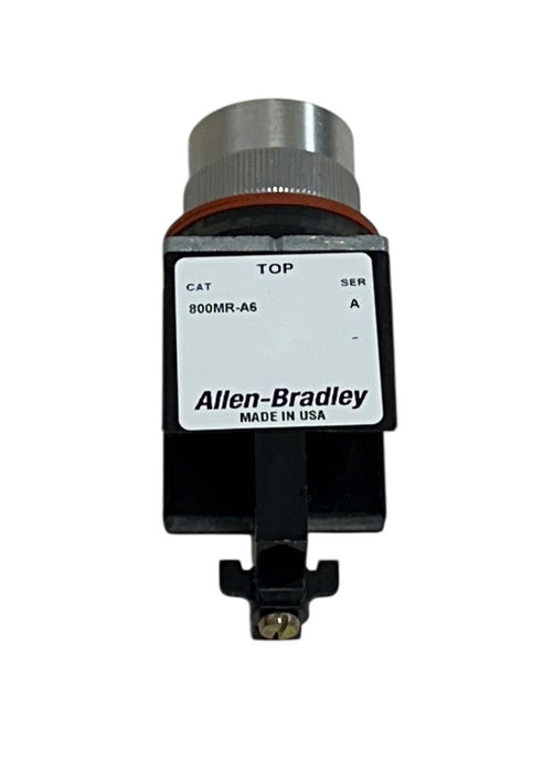 ALLEN BRADLEY 800MR-A6 /A BULLETIN 800MR SMALL ROUND PUSH BUTTON RED CAP NSMP