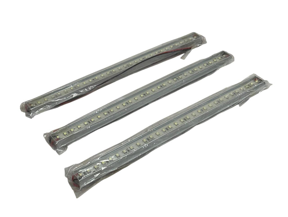 3 SUPER BRIGHT LEDS WLF-CW30SMD / WLFCW30SMD WATERPROOF LIGHT BARS 1FT 12V NSMP