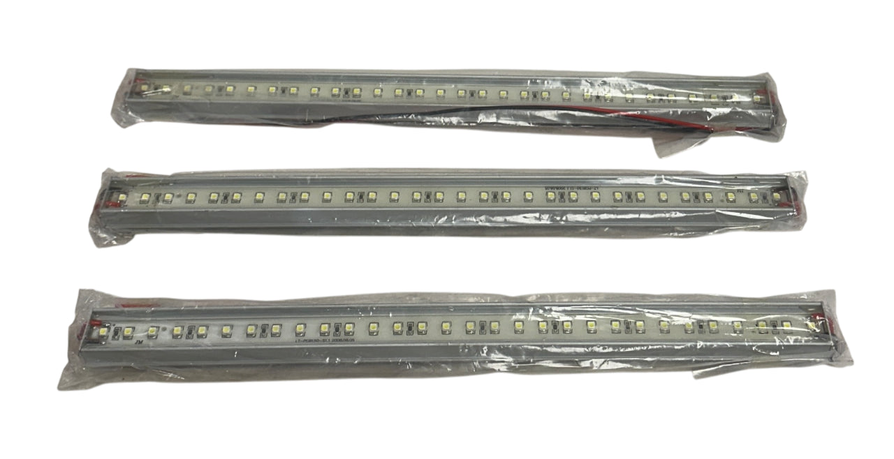3 SUPER BRIGHT LEDS WLF-CW30SMD / WLFCW30SMD WATERPROOF LIGHT BARS 1FT 12V NSMP