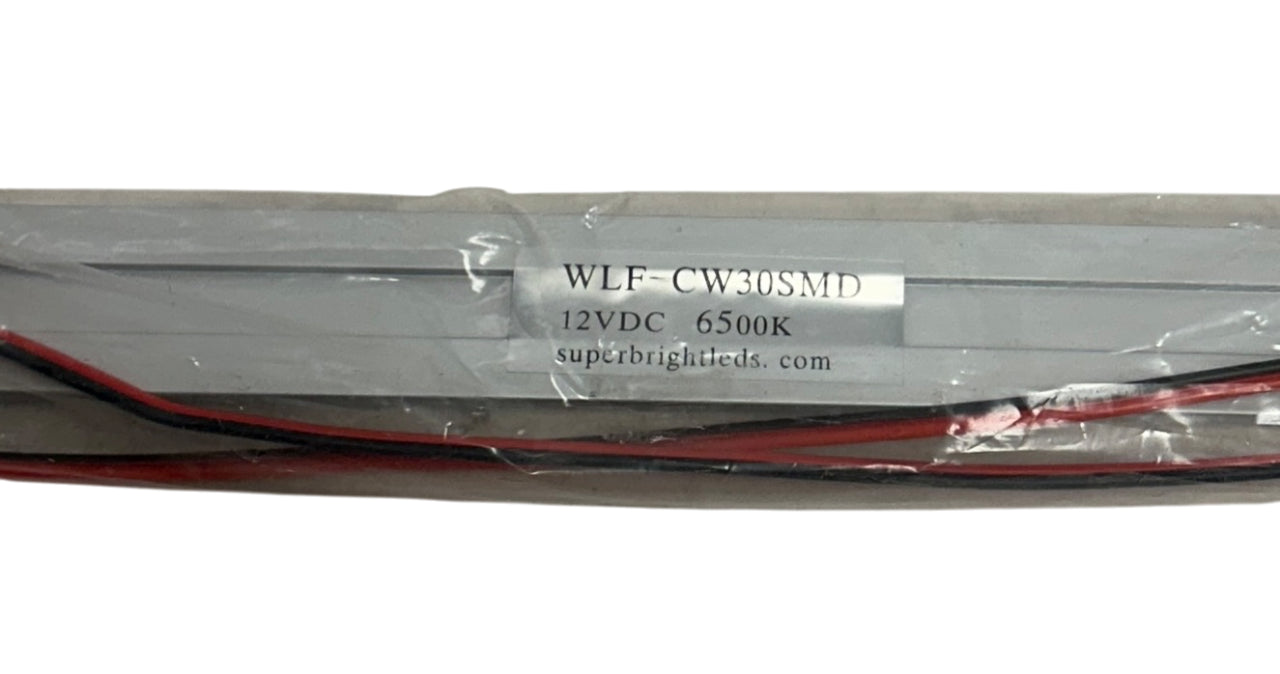 3 SUPER BRIGHT LEDS WLF-CW30SMD / WLFCW30SMD WATERPROOF LIGHT BARS 1FT 12V NSMP