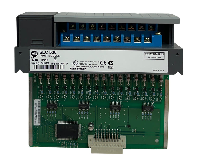 ALLEN BRADLEY 1746-ITV16 /C SLC 500 16-PT FAST RESPONSE INPUT MODULE 24VDC NSMP