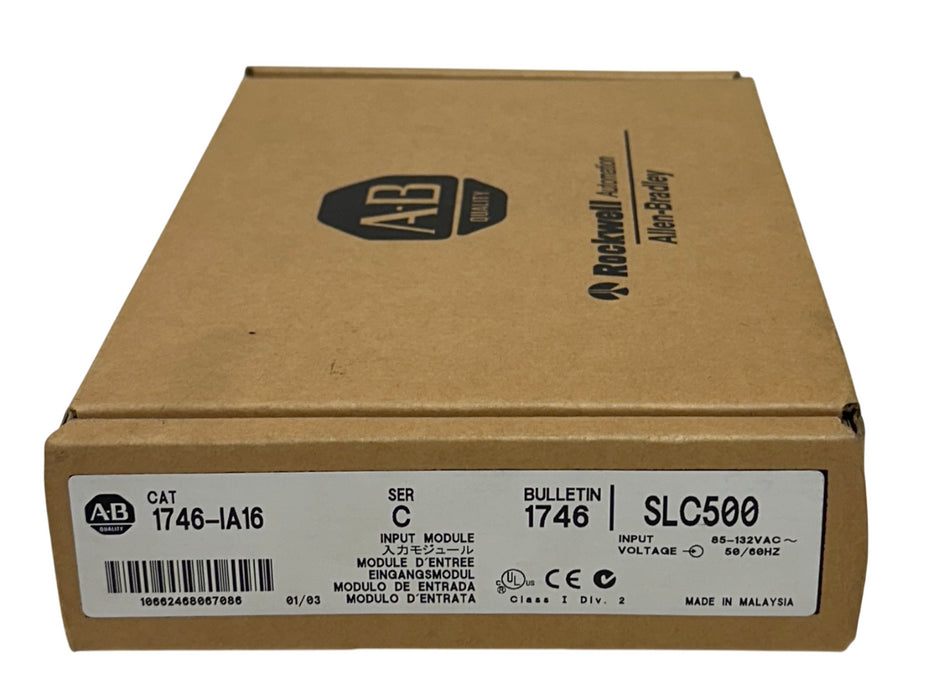 ALLEN BRADLEY 1746-IA16 /C SLC 500 DIGITAL INPUT MODULE 85-132Vac 1746IA16 NSMP