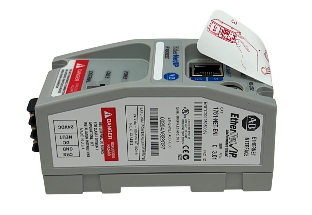 ALLEN BRADLEY 1761-NET-ENI /C MicroLogix AND SLC 500 EtherNet INTERFACE NSMP