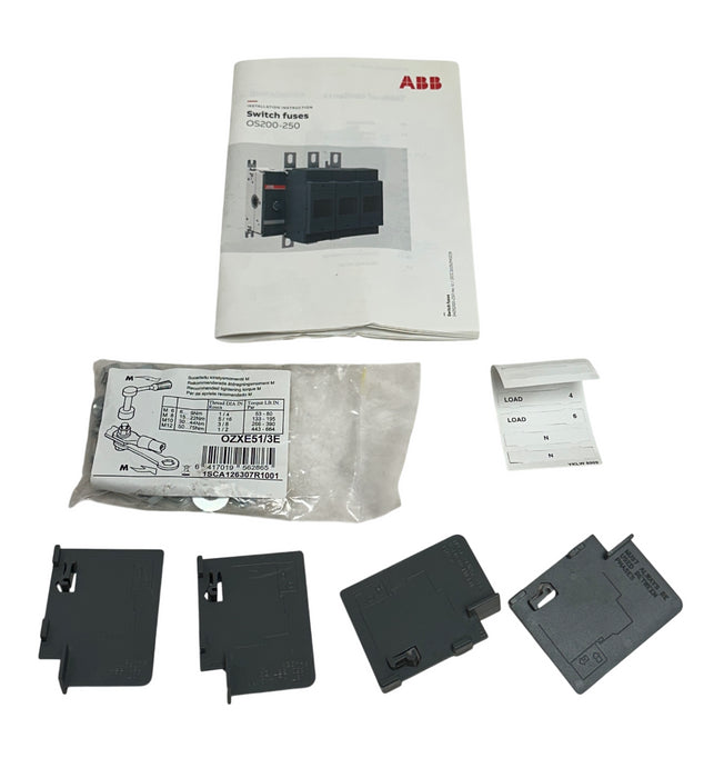 ABB 1SCA022758R8610 / OS200J30 FUSIBLE DISCONNECT SWITCH 200A 3-POLE NSMP