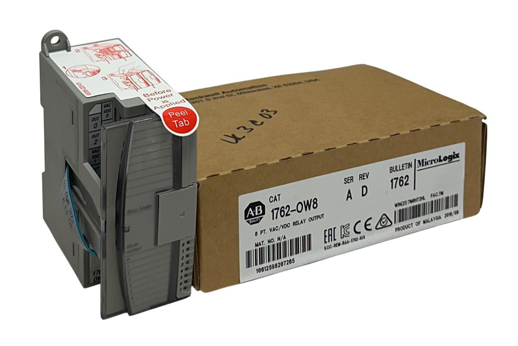 ALLEN BRADLEY 1762-OW8 /A MicroLogix 8-PT RELAY OUTPUT MODULE VAC/DC NSMP