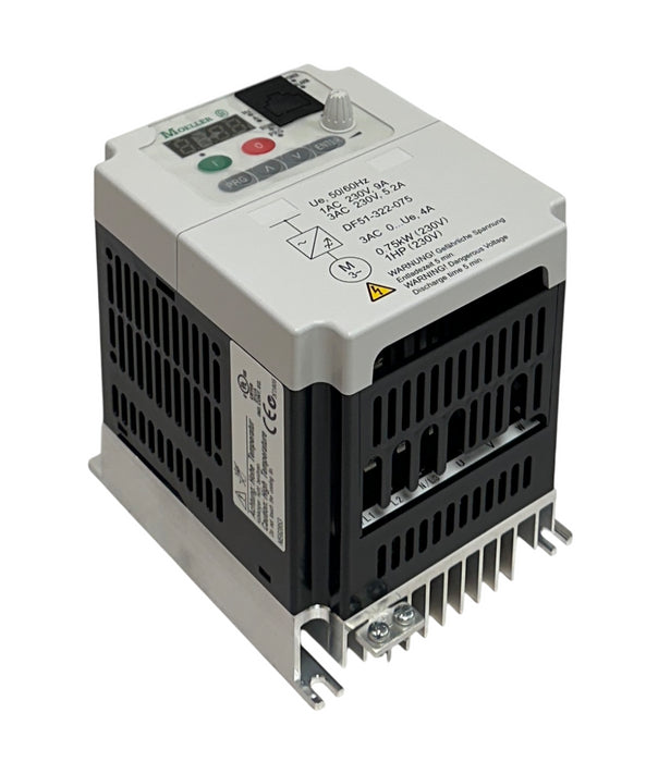 EATON MOELLER DF51-322-075 / DF51322075 FREQUENCY INVERTER 0.75kW/1HP 4A NSMP