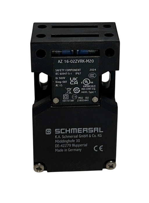 SCHMERSAL AZ 16-02ZVRK-M20 / 37AH8944 SAFETY SWITCH W/ SEPARATE ACTUATOR NSMP