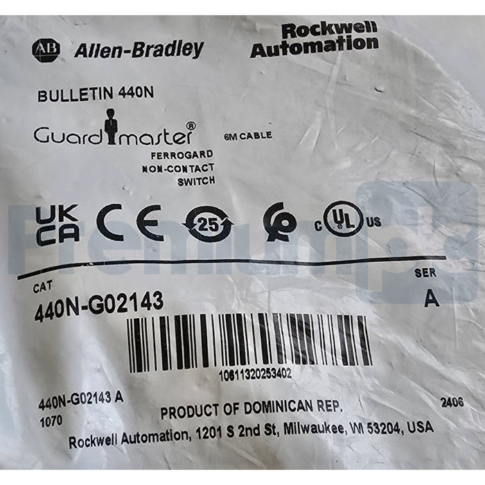 ALLEN BRADLEY 440N-G02143 /A Guardmaster FERROGARD NON-CONTACT SWITCH 6M NSFS