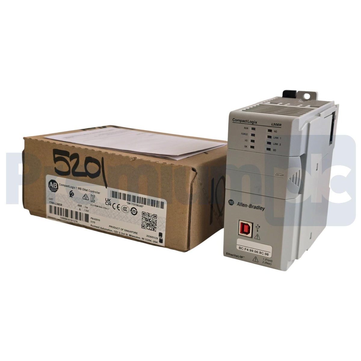 Allen-Bradley 1769-L30ER /A CompactLogix 5370 L3 ENet Controller 1 MB ...