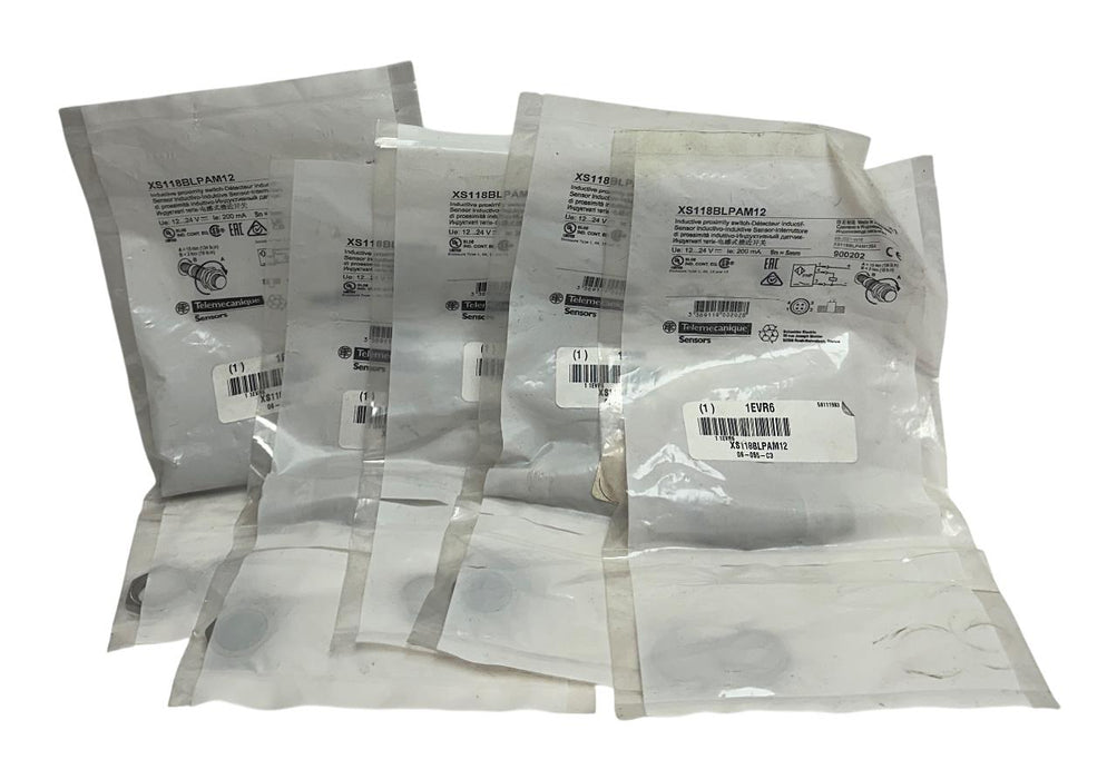 5 TELEMECANIQUE XS118BLPAM12 INDUCTIVE PROXIMITY SENSORS 12-24VDC 200mA 5mm NSFS