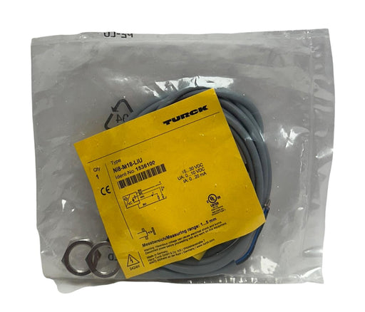 TURCK Ni8-M18-LiU / 1536100 INDUCTIVE PROXIMITY SENSOR 15-30VDC 20mA 1-5mm NSFS