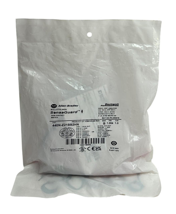 ALLEN BRADLEY 440N-Z21SS2HN /B BULLETIN 440N SensaGuard NON-CONTACT SWITCH NSFS