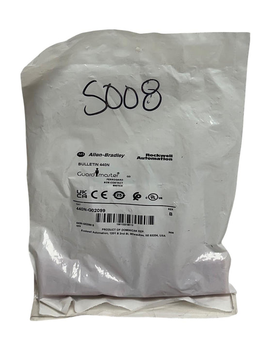 ALLEN BRADLEY 440N-G02099 /B Guardmaster FERROGARD SAFETY SWITCH 24VDC 1A NSFS