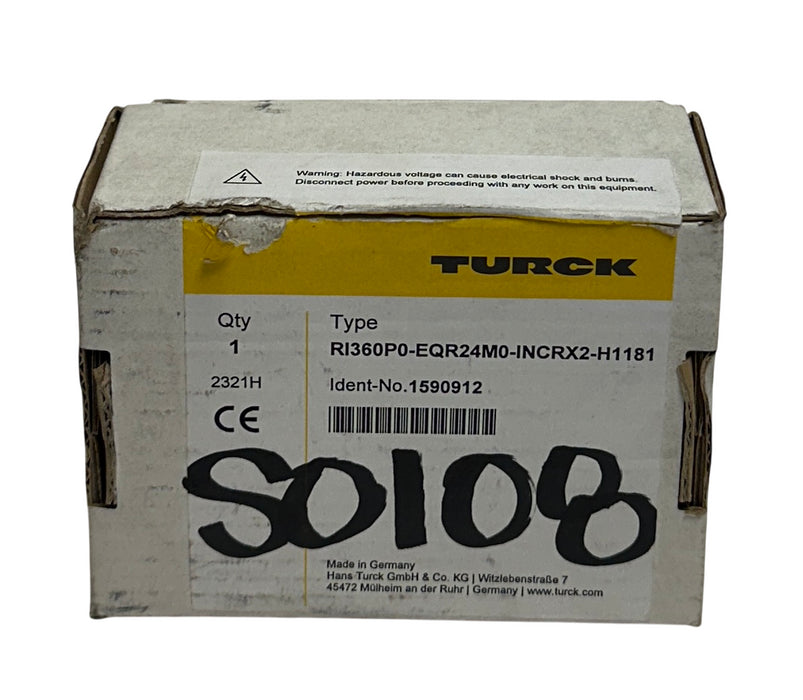 TURCK RI360P0-EQR24M0-INCRX2-H1181 / 1590912 CONTACTLESS ENCODER 10-30VDC NSMP