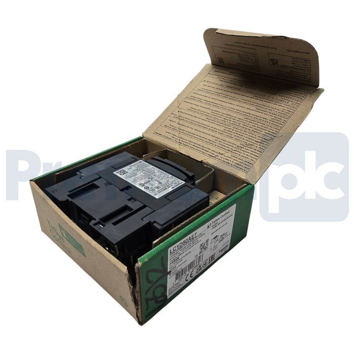 Schneider LC1D50AE7 TeSys D IEC Contactor 3 Pole 40HP@480V 50A, 48VAC Coil NSMP