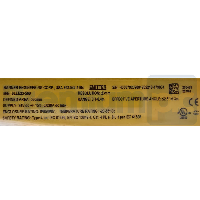 BANNER SLLE23-560 (89302) SLLR23-560 (89325) EZ-SCREEN LS Light Curtain Set NSNP