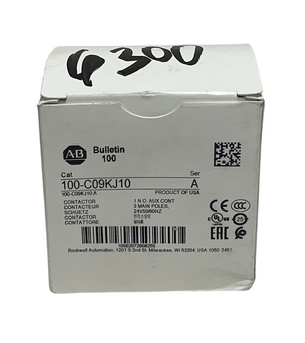 ALLEN BRADLEY 100-C09KJ10 /A BULLETIN 100 IEC CONTACTOR 24VAC 3-POLE OEM NSMP
