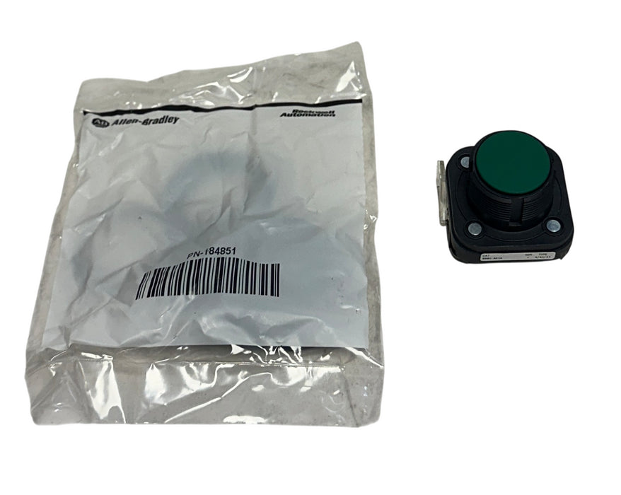 ALLEN BRADLEY 800H-AR1A /F 30mm MOMENTARY PUSH BUTTON 800H PB FLUSH GREEN NSMP
