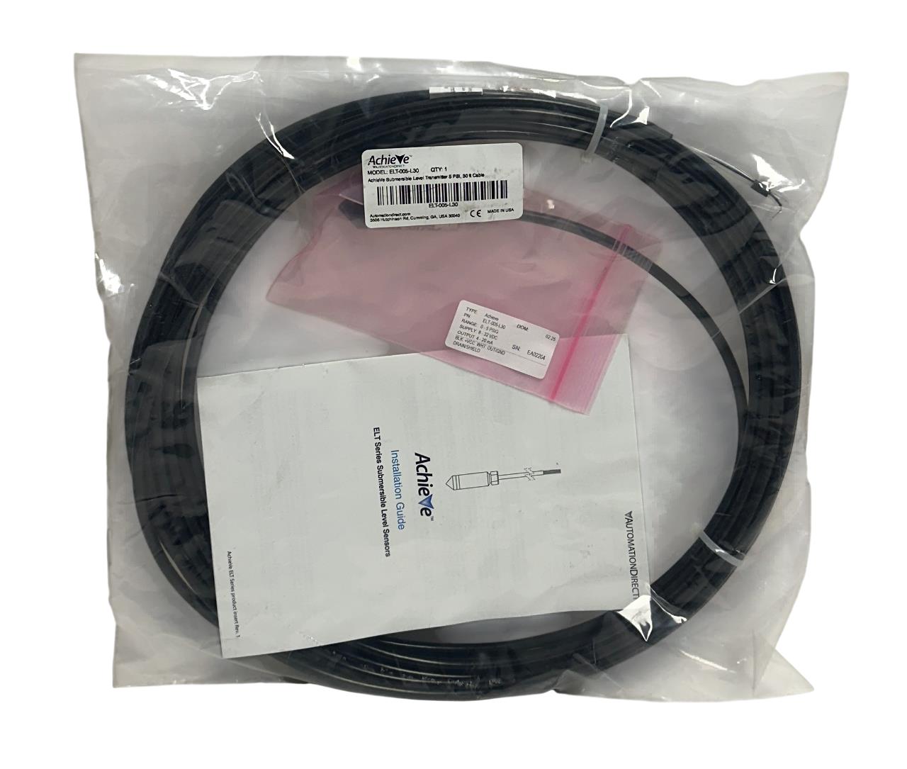AUTOMATIONDIRECT ELT-005-L30 / ELT005L30 AchieVe LEVEL TRANSMITTER 30FT NSFS