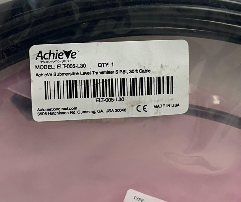 AUTOMATIONDIRECT ELT-005-L30 / ELT005L30 AchieVe LEVEL TRANSMITTER 30FT NSFS
