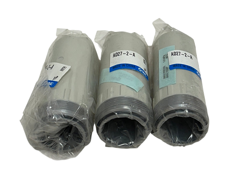 3 SMC AD27-2-A / AD272A AIR FILTER MASS PRO BOWL ASSEMBLIES AUTO-DRAIN NC NSMP