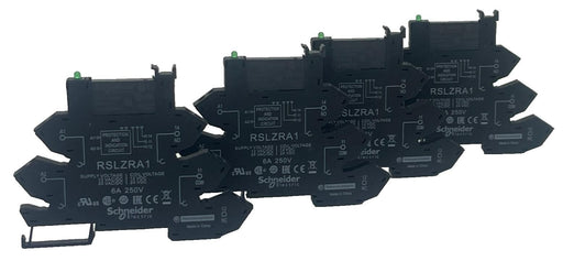 LOT OF 4 Schneider Electric RSLZRA1 Plug-In Socket 12-24 V AC/DC, DIN-rail NSNP