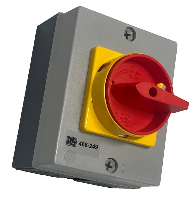 RS PRO 466-249 ROTARY ISOLATOR DISCONNECT SWITCH 20A 4 Pole IP65 466249 NSMP