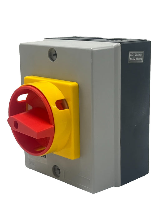 RS PRO 466-249 ROTARY ISOLATOR DISCONNECT SWITCH 20A 4 Pole IP65 466249 NSMP