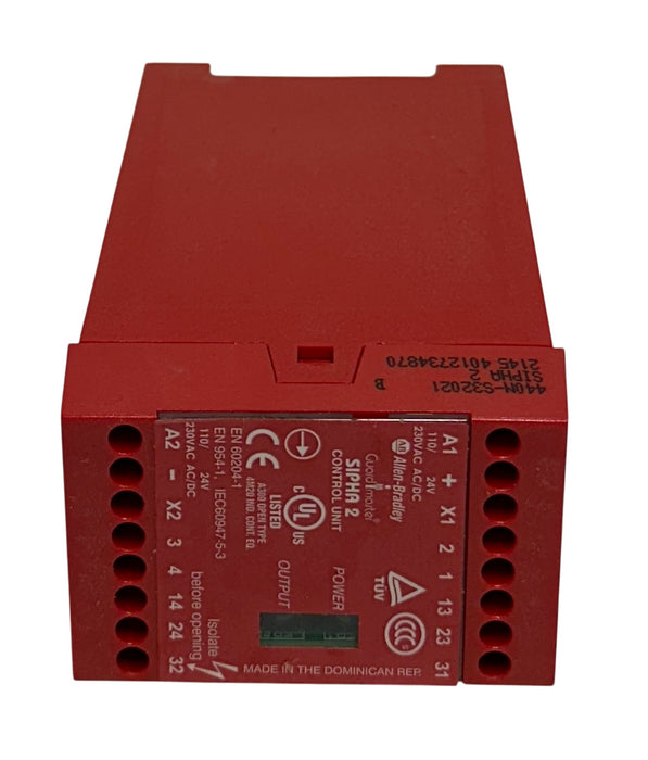 Allen-Bradley 440N-S32021 /B Guardmaster Sipha 2 Safety Relay Control Unit NSMP