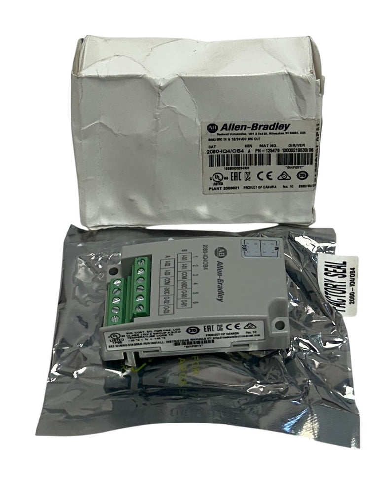 ALLEN BRADLEY 2080-IQ4/OB4 /A Micro800 INPUT / OUTPUT MODULE 2080-IQ4OB4 NSMP