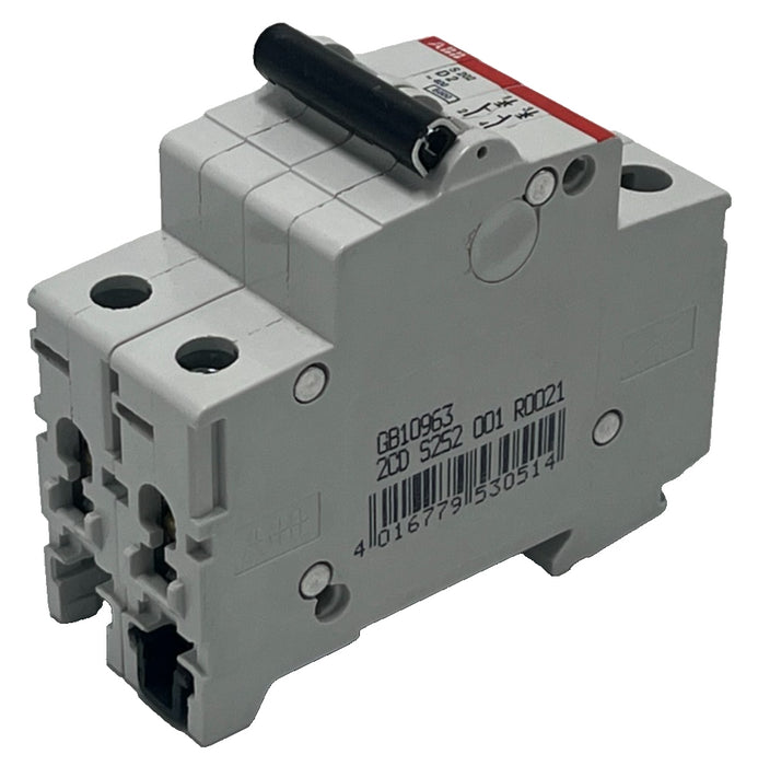 LOT OF 3 ABB GB10963 MINIATURE CIRCUIT BREAKER S202-D2 2A 2P 400VAC 50/60Hz NSNP