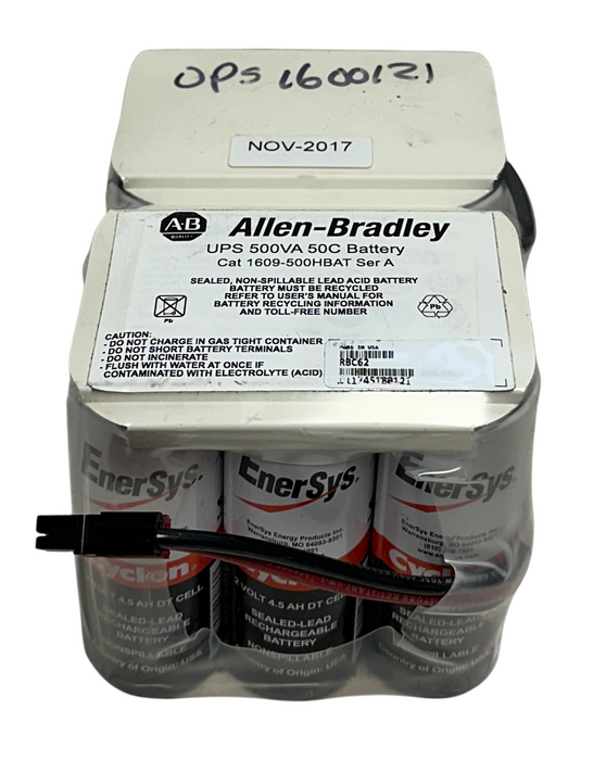 ALLEN BRADLEY 1609-500HBAT /A UPS 500VA 50C BATTERY FOR POWER SUPPLY OEM NSNP
