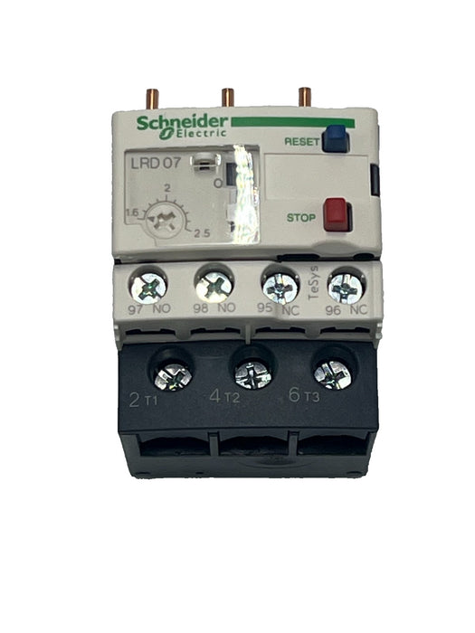 Schneider Electric LRD07 TeSys 034677 LRD Thermal Overload Relay, 1.6-2.5A, NSMP