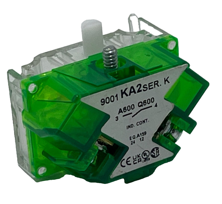 LOT OF 6 Schneider Electric 9001KA2 SER. K CONTACT BLOCK 1NO 600V 30mm NSNP