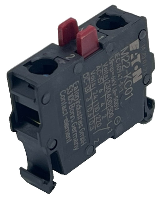 LOT OF 5 Eaton M22-KC01 22.5mm Contact Block 1 NC for M22 Pushbutton, NSNP