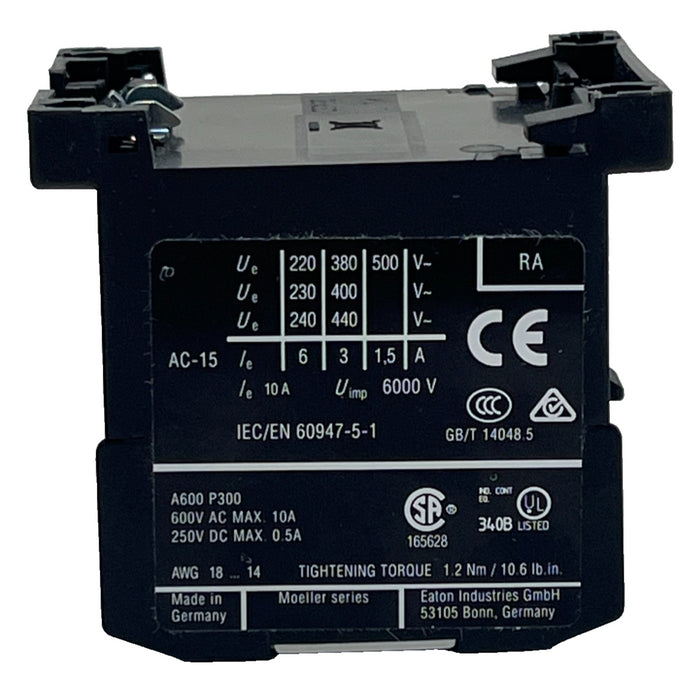 Eaton XTRM10A40-GR1 Mini Control Relay 4 NO 10A 220VDC, NSMP