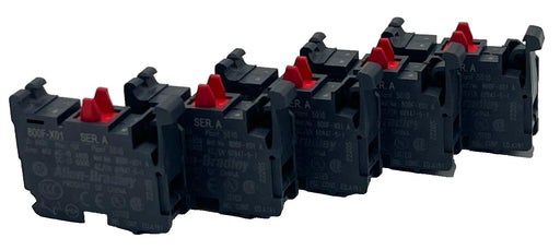 LOT OF 5 Allen-Bradley 800F-X01 Ser A Contact Block 22.5mm 1 N.C Screw Terminal