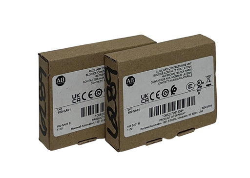 2 ALLEN BRADLEY 100-SA01 /B BULLETIN 100 AUXILIARY SIDE MOUNT CONTACTS 1P NSMP