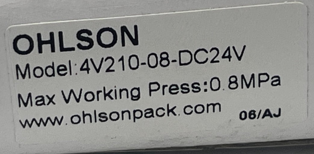 Ohlson 4V210-08-DC24V Pneumatic Solenoid Valve 5/2 Way 1/4" NPT 24VDC, NSMP