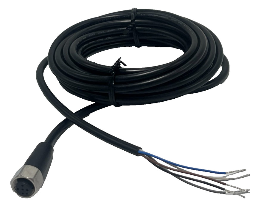 (4) BANNER MQDC-WDSS-0515 CORDSET M12 FEMALE STRAIGHT 5M MQDCWDSS0515, NSNP