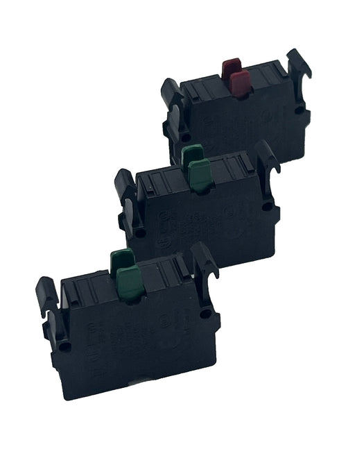 LOT OF 3 EATON CONTACT BLOCKS, (2) - M22-K10 & (1) M22-K01