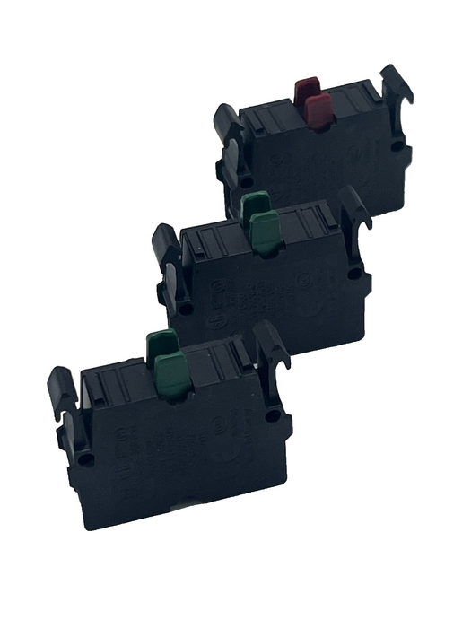 LOT OF 3 EATON CONTACT BLOCKS, (2) - M22-K10 & (1) M22-K01