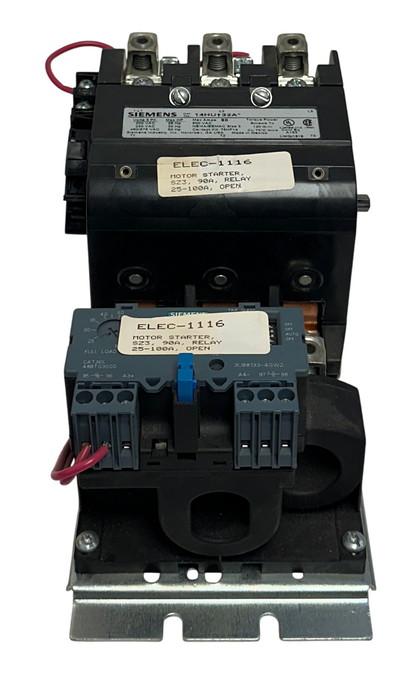 For Parts SIEMENS 14HU+32A / 14HU 32A SIZE 3 MOTOR STARTER 90A 600VAC 3PH *READ