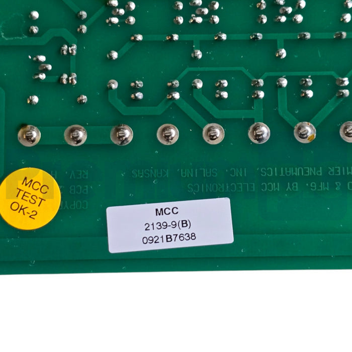 MCC PREMIER PNEUMATICS 2139-9 (B)  | 21399 Receiver Assembly Control 1096-1 NSNP
